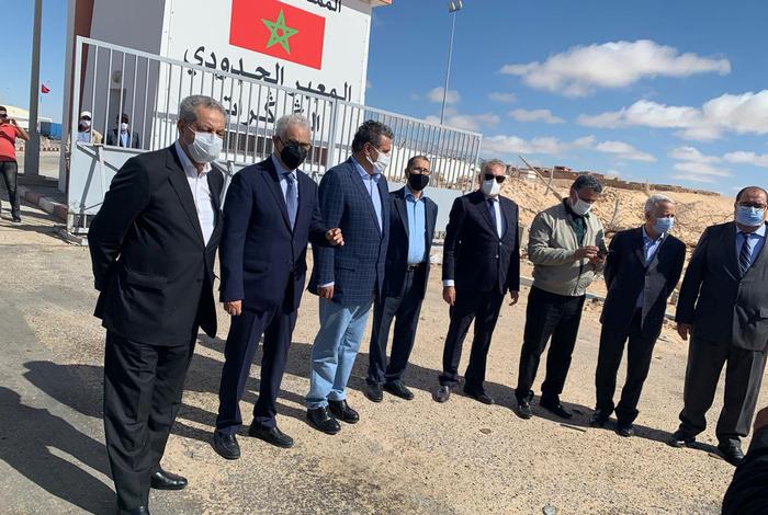 زيارة أمناء الأحزاب السياسية إلى معبر الكركرات بالصحراء المغربية